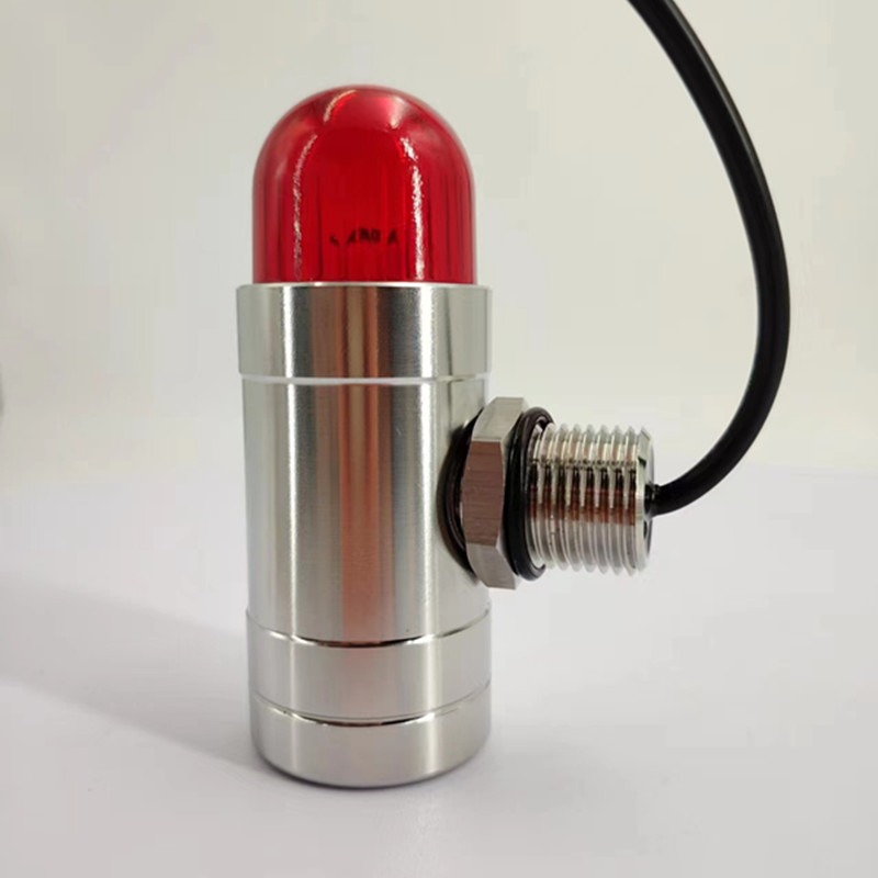 CMC-600 Explosion Proof Alarm Lamp Detail - Threaded Entry and Red Dome Lens