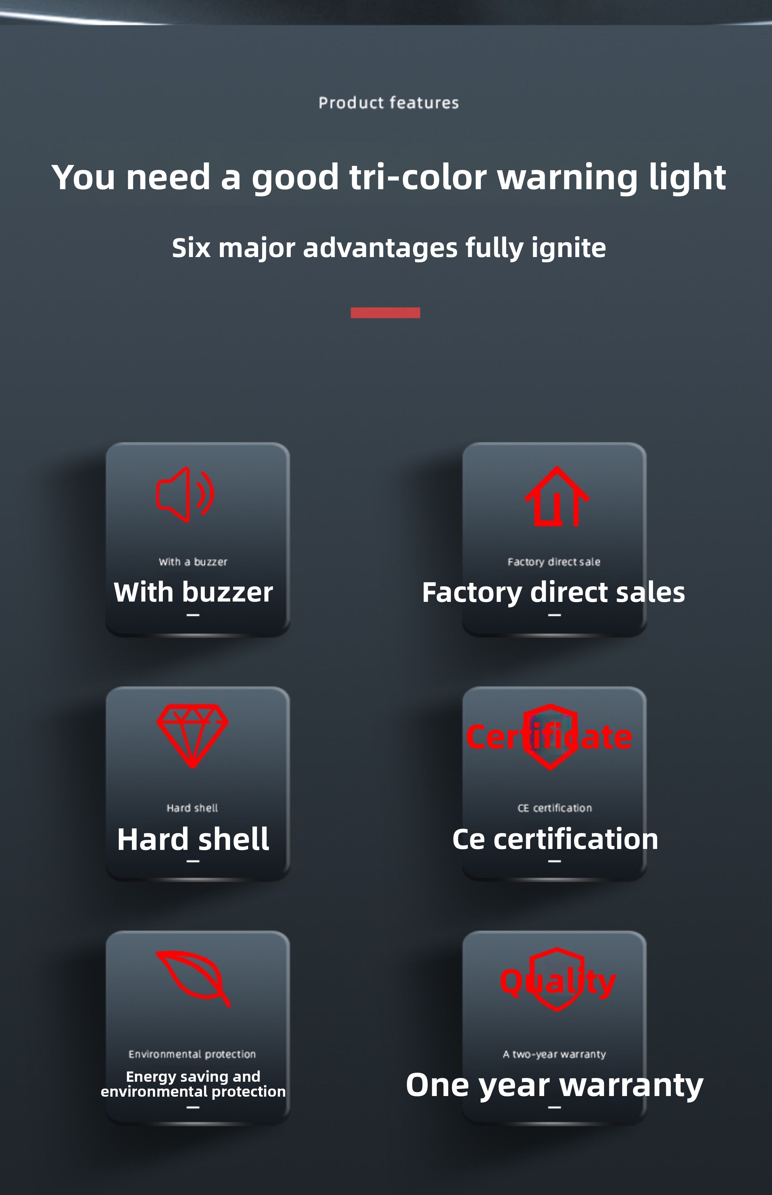 EXZS50NXB Six Advantages - Buzzer, Hard Shell, CE, 1 Year Warranty